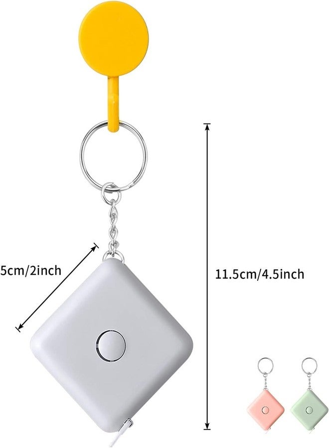 CNT Retractable Measuring Mini Tape Travel Soft Tape Measure Portable Pocket Student Tape Measure 60-Inch&150CM Assortad Color Pack of 1 - Image 4